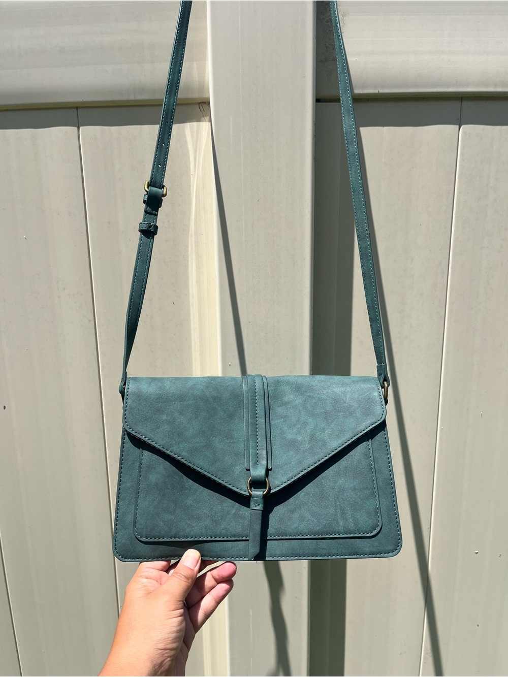 Market & Spruce Teal Envelope Crossbody Bag